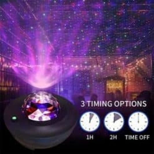 Galaxy Projector with Bluetooth Speaker — Star & Ocean Wave Night Light