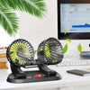 Double Head Car Fan — Powerful 360° USB Cooling Fan for UAE Summer